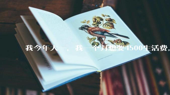 我今年大一，我一个月想要4500生活费，这过分吗？